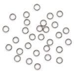 Кольцо соединительное, двойное, 0,7х5 мм, 30 шт/уп (черный никель)