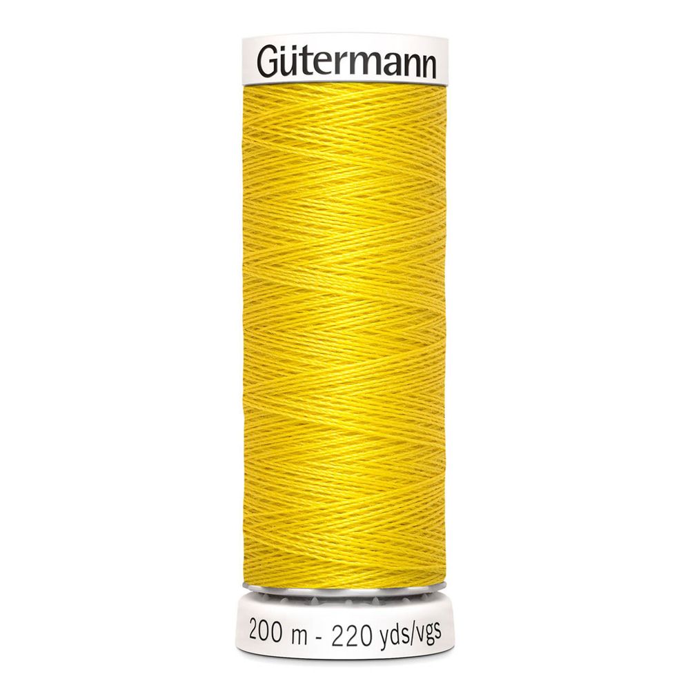 Нитки универсальные Gutermann Sew-all, 200м, 177 ярко-желтый, 1 катушка