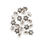 Розетки для бус 8 мм, 20 шт, 01 под античное серебро, Zlatka MFR-10