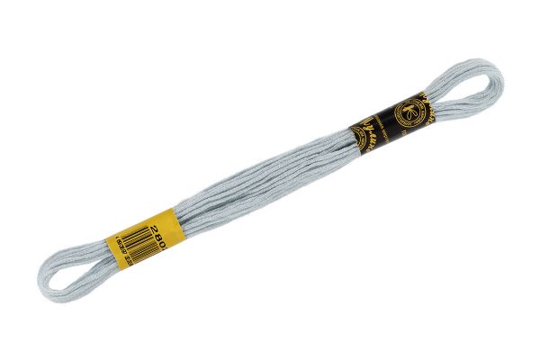 Мулине ПНК им.Кирова цв.2802 св.серо-голубой, Россия, 24 мотка по 8 метров