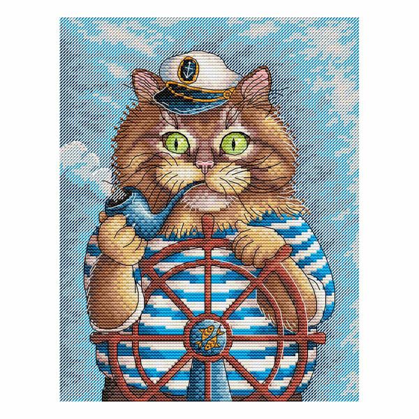 Набор для вышивания нитками МП Студия, Матроскин 18х23см