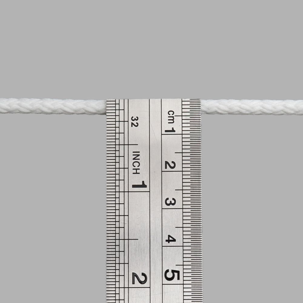 Шнур плетеный ⌀4.0-5.0 мм / 100 метров, 003 белый