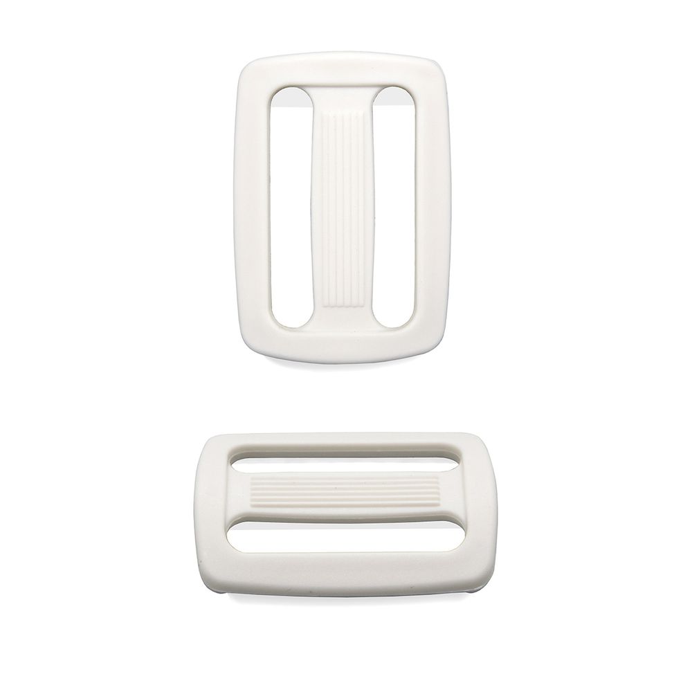 Пряжка, ПА, цветная, 30 мм (1000 белый), 50 шт