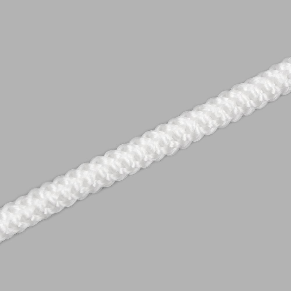 Шнур полиамид круглый бытовой ⌀4.0 мм, 100м, 100% ПА, белый