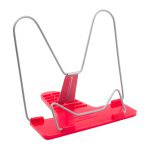 Подставка для книг Универсал с металл. лепестком, цв. в ассорт. (красный), П-03