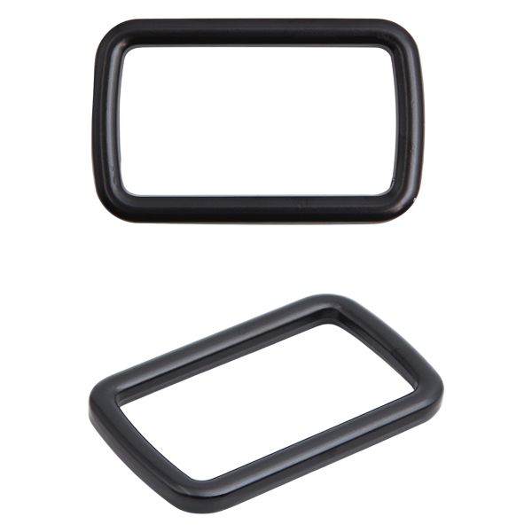 Рамка прямоугольная металл 40 мм /49х30 мм/ черный матовый, ГУ12749, 4 шт