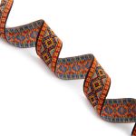 Лента (тесьма) жаккардовая 35.0 мм / 10±0.5 метров, 4, Gamma TRJ-117YP