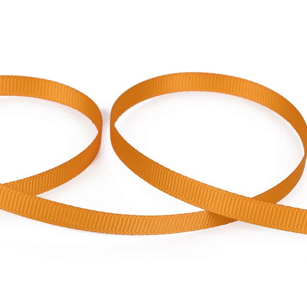 Лента репсовая (в рубчик) 6.0 мм / 45.5 метра, 016 т.оранжевый, Gamma GR-06