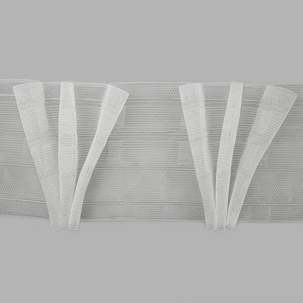 Лента (тесьма) шторная: сборка лучевая (1:2.5) 80 мм / 100 метров