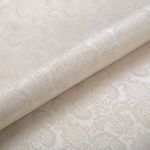 Ткань подкладочная (таффета) с рисунком 96 г/м², 100х145 см, 094 св.бежевый (орнамент), Gamma JTR