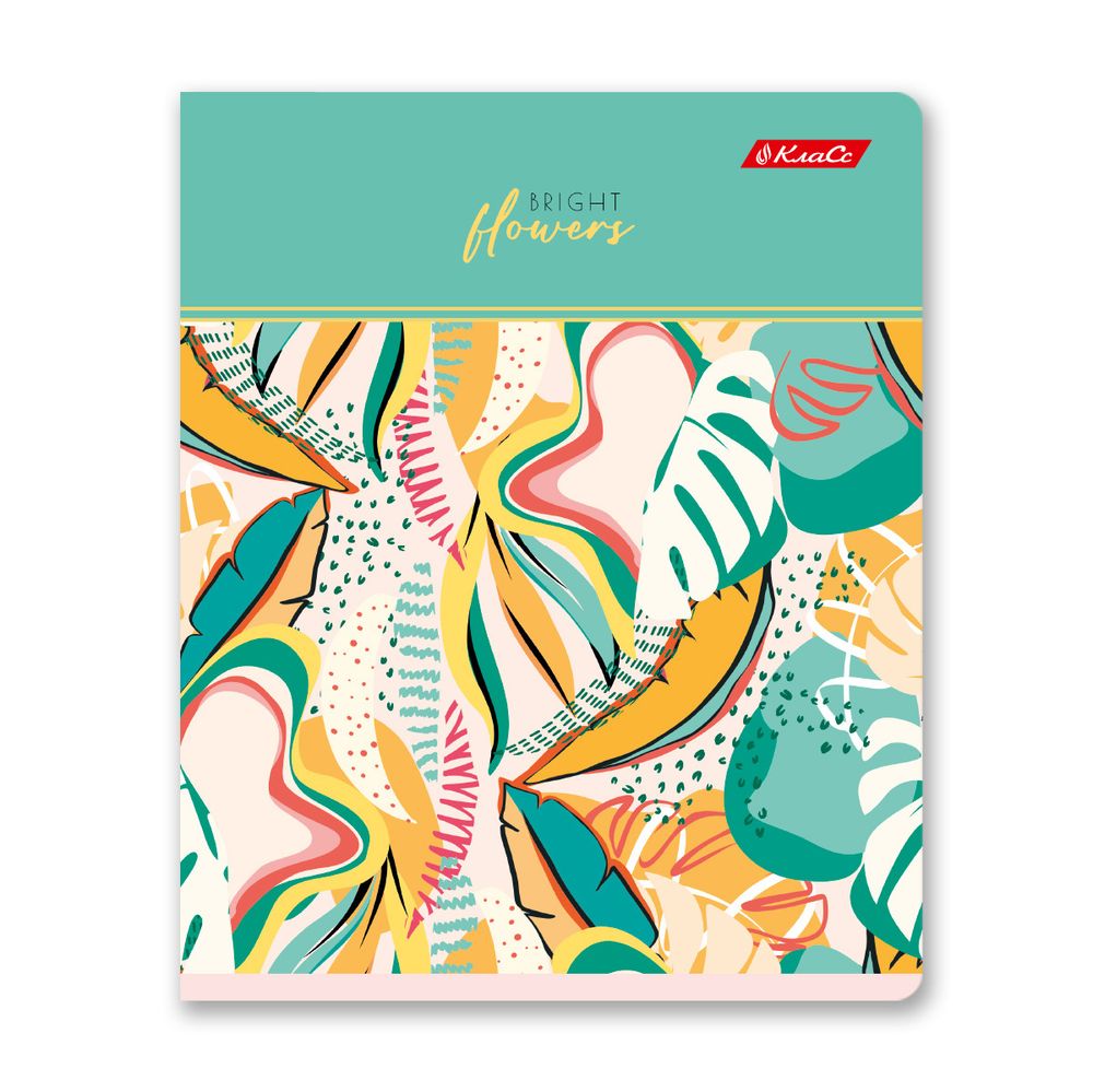 Тетрадь ученическая общая, глянцевая ламинация, A5+ 96 л. на скобе 60 г/м², белизна 100%, 5 шт, клетка в термоусадочной пленке, 000771 Вкус лета, Светоч 96ТЕТк-004