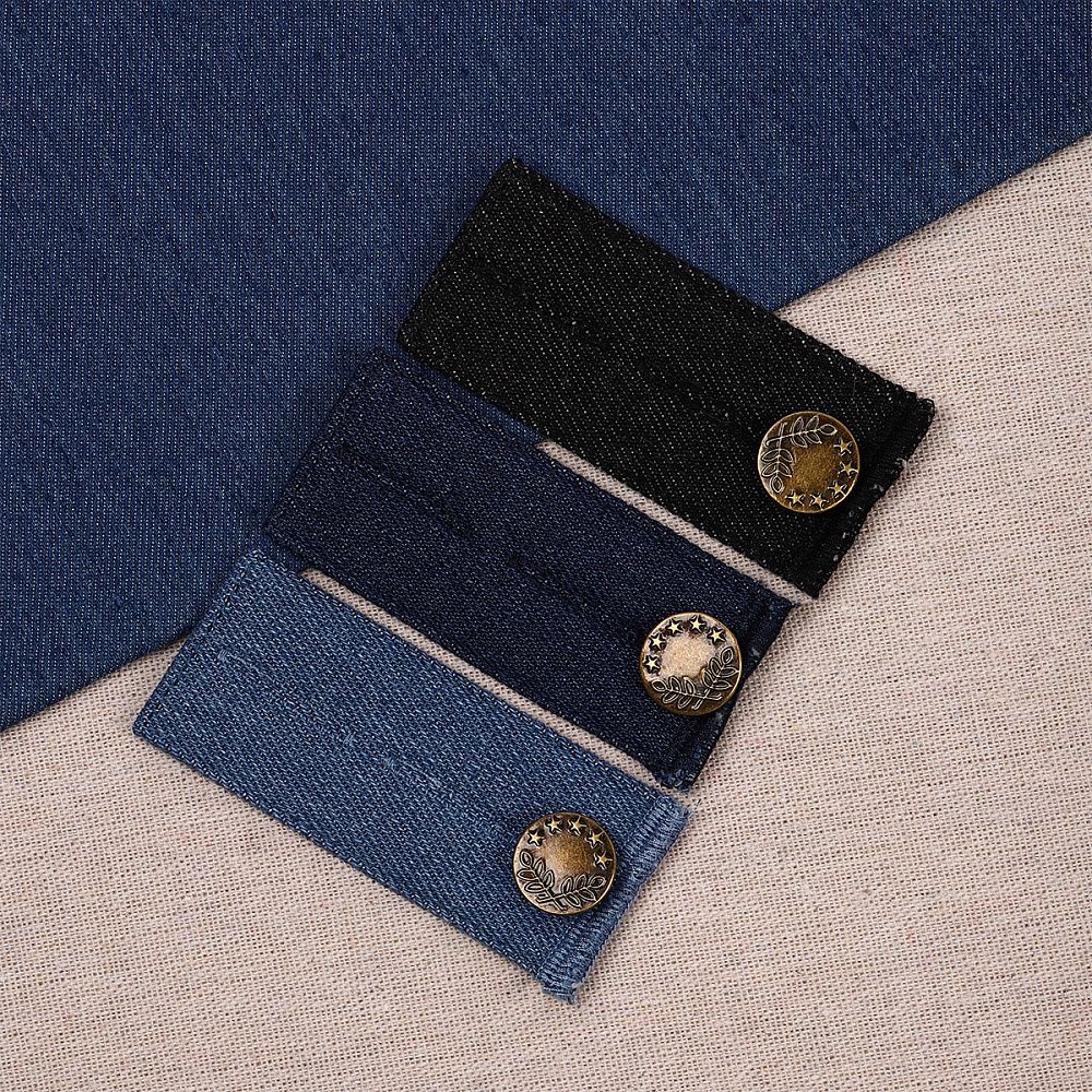 Набор пуговица-расширитель пояса для джинс, уп.3 шт