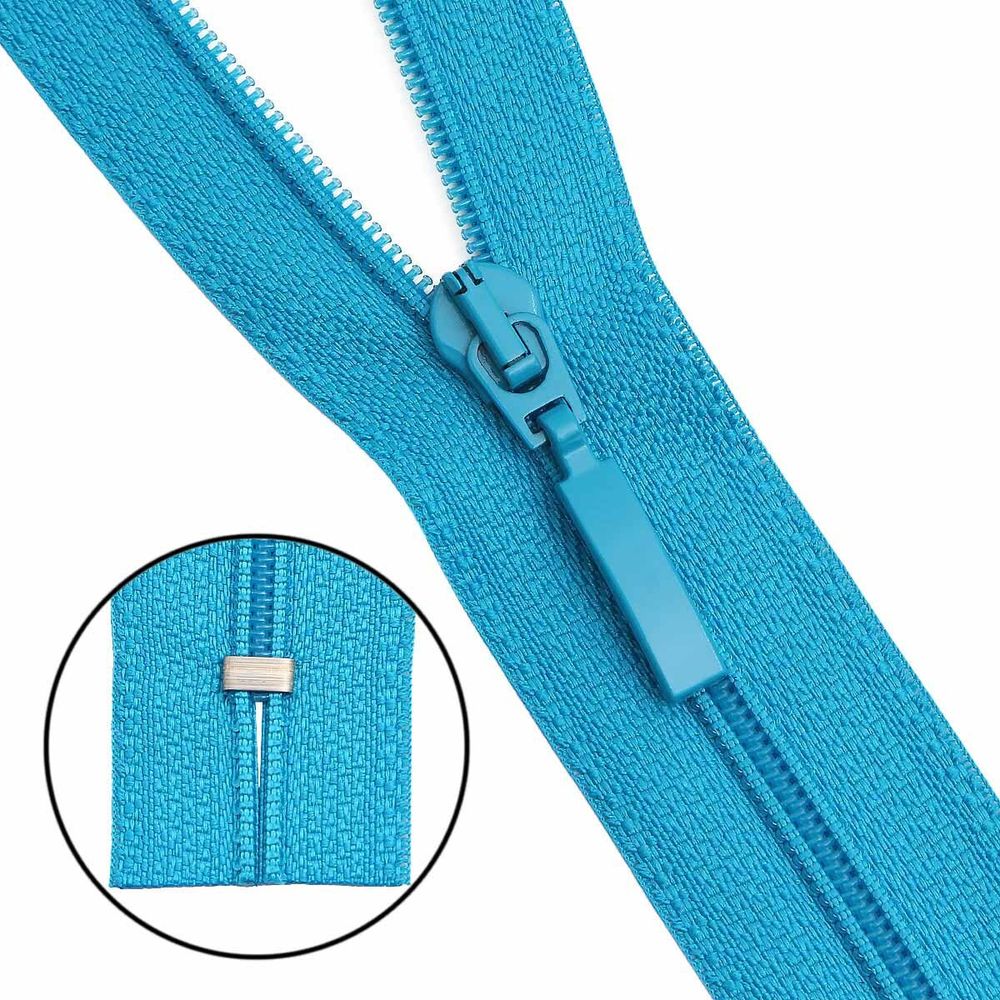 Молния спираль (витая) Arta Т5 (5 мм) 1 зам., н/раз., 18 см, цв. 549 бирюза, уп.10 шт