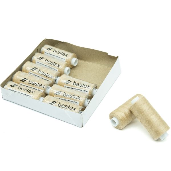 Нитки швейные бытовые Bestex 40/2, 365 м (400 ярд) / 10 кат., 157 старое кружево