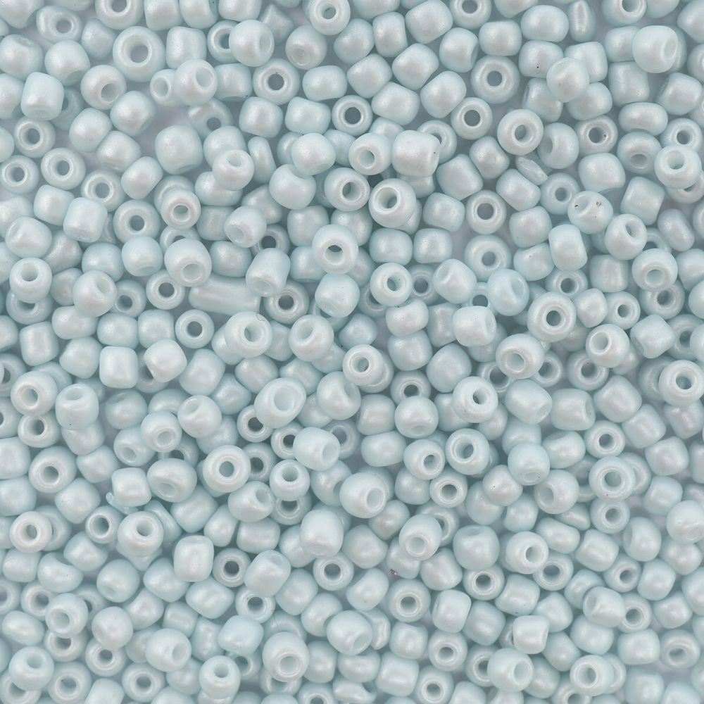 Бисер Astra&amp;Craft 11/0 (2.1 мм), 200 г (10х20 г), цв. 967 голубой/непрозрачный