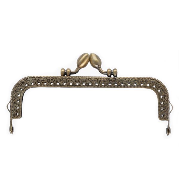 Застежка для сумки фермуар 12.5х4.5 см, 5 шт, 02 под состаренную бронзу, Gamma FER-16