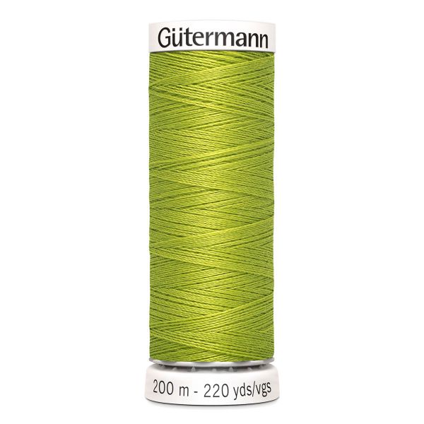 Нитки универсальные Gutermann Sew-all, 200м, 616 люминесцентный лайм, 5 катушек