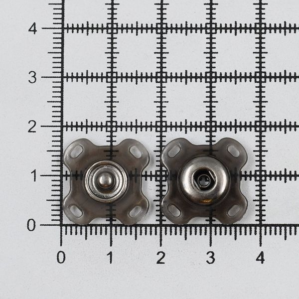 Кнопка пришивная металл ⌀21.0 мм, металл, black, 10 шт