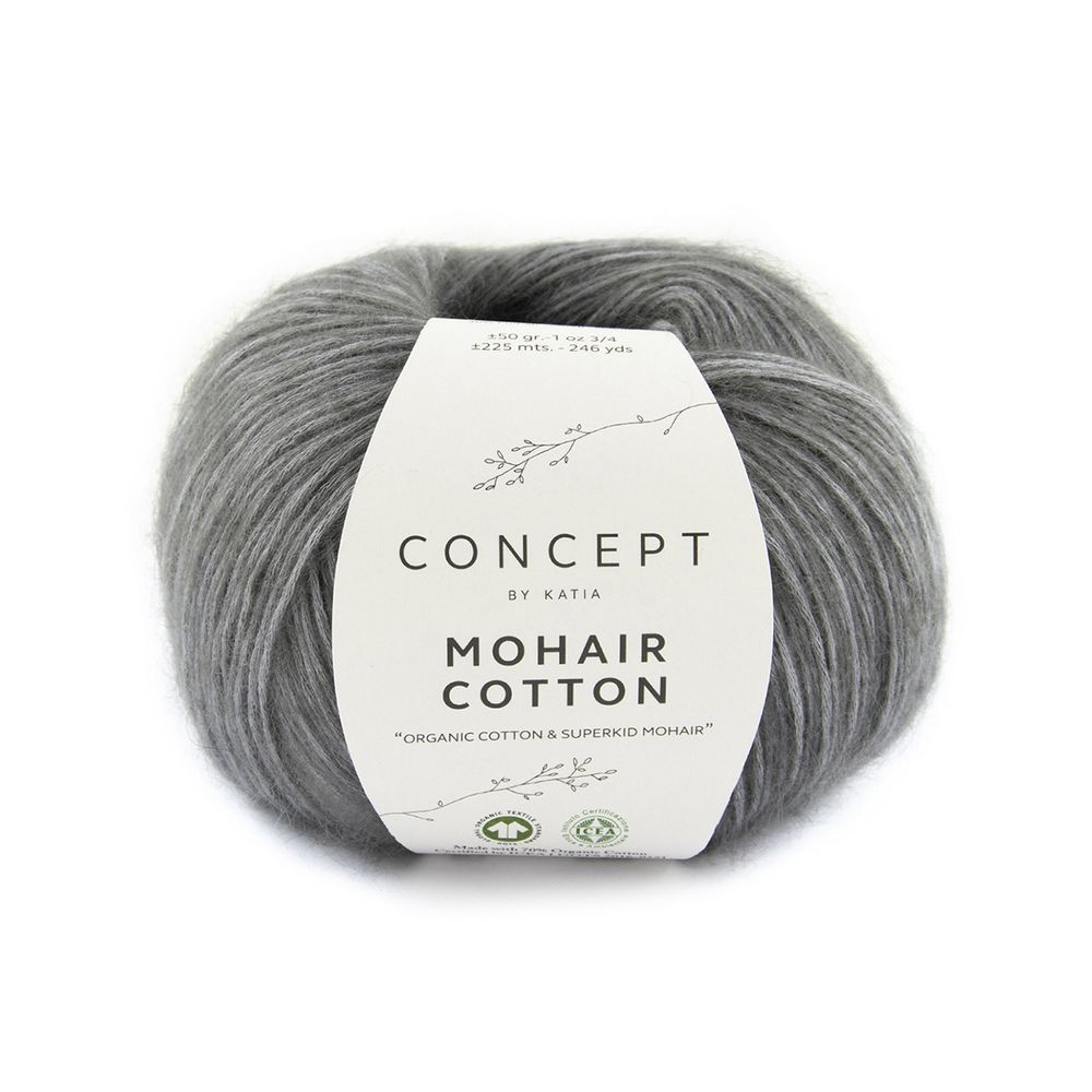 Пряжа Katia (Катя) Mohair Cotton / уп.10 мот. по 50 г, 225м, №3 /TOS/