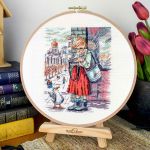 Набор для вышивания нитками МП Студия, Удачный кадр 19х14см