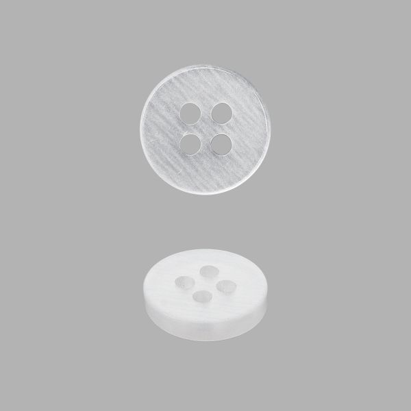 Пуговица 4 прокола 16L=10 мм, White, белый, NE139, 36 шт