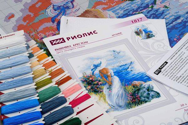 Набор для вышивания нитками Риолис, Анжелика 30х40 см