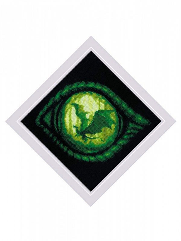 Набор для вышивания нитками Риолис, Глаз Дракона 20х20 см