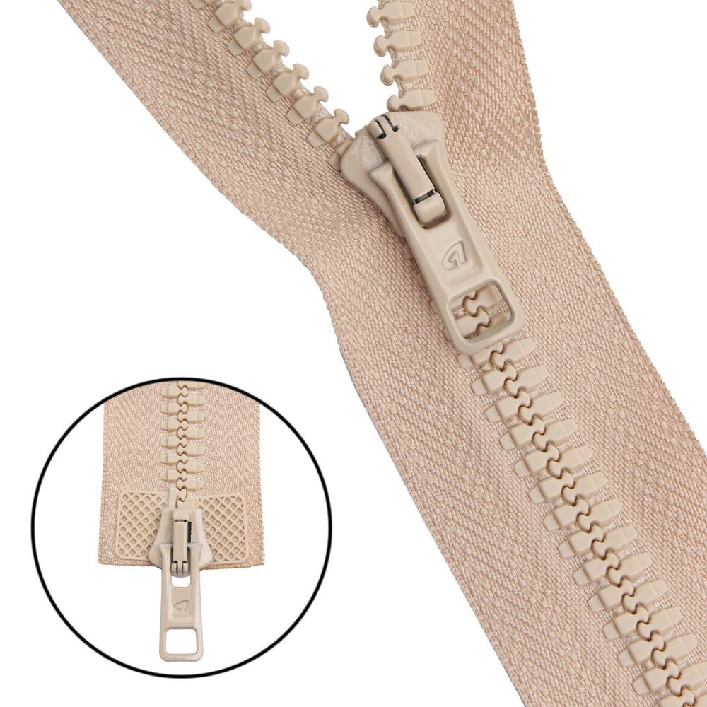 Молния трактор Arta Т6 (6 мм) 2 зам., разъем., 75 см, цв. 105 св.бежевый, уп.5 шт