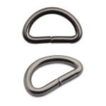 Полукольцо сварное металл 15.0 мм (in), (внешн. 20х12 мм, ⌀2.5 мм), 100 шт, чер.никель ГР, 6063