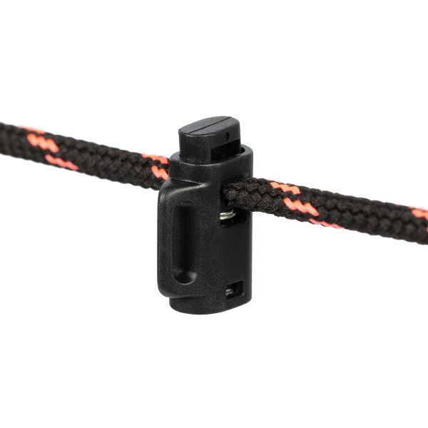 Фиксатор (зажим) для шнура пластик 1 отв., ⌀4.0 мм, 24 шт, №01 черный, Micron A 8840