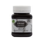 Грунт акриловый цветной 100 мл 100 г, К2610 черный, Аква-колор