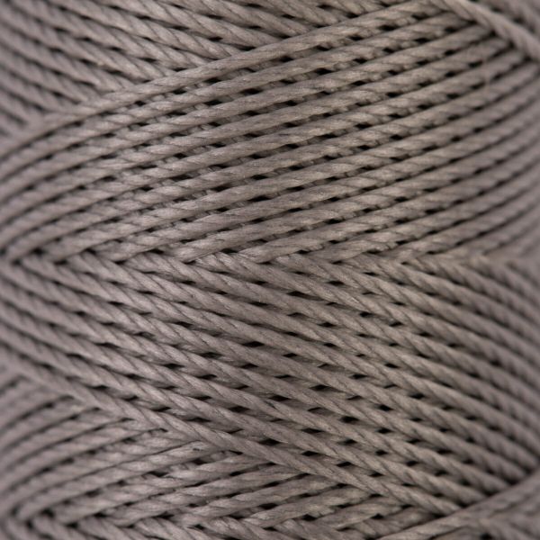 Нитки для кожи вощёные (полиэстер) 0.45х, 40 м, 1 катушка, 007 серый, LC-005 Промысел