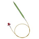 Набор съемных спиц для вязания 10см, 13 размеров (3мм-10мм), цв. зеленый, алюминий