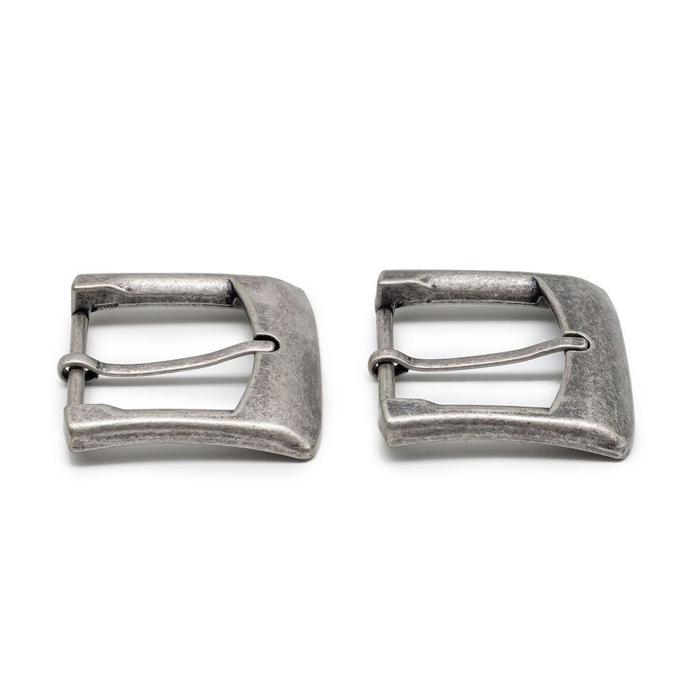 Пряжка ременная металл 40 мм. т. серебро, 2 шт, BIG