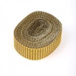Лента со стразами 40 мм / 9.14 метров, TBY.1405 цв.золото