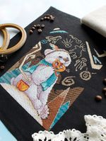 Набор для вышивания нитками МП Студия, Небесный калейдоскоп, 20х15 см