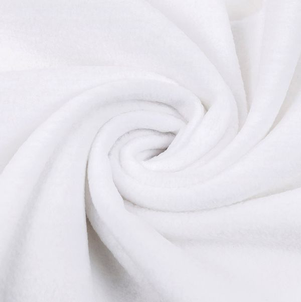 Флис 1-сторонний 170±10 г/м², 150х150 см, белый, Gamma FG-002