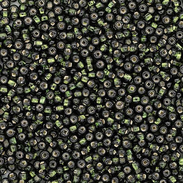 Бисер Preciosa прозрачный, серебряный центр 10/0 (2.3 мм), 100 г (5х20 г), цв. 57290