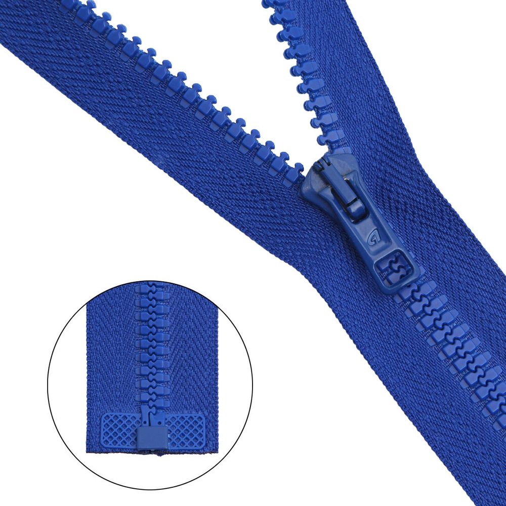 Молния трактор Arta Т6 (6 мм) 1 зам., разъем., 65 см, цв. 088 яр.синий, уп.5 шт