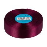 Лента атласная 1-сторонняя 25.0 мм / 33±2 метра, 030 т.бордовый, Gamma