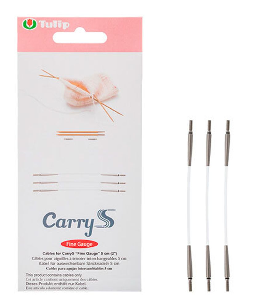 Тросик для чулочных спиц CarryS &quot;Fine Gauge&quot;, длина 5см, пластик, Tulip, CSMM-02 /TOS/