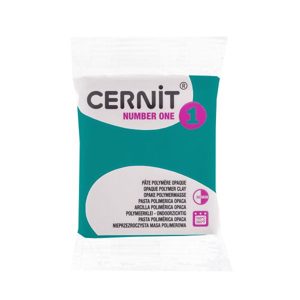 Полимерная глина запекаемая Cernit № 1, 56 г, 662 елово-зеленый