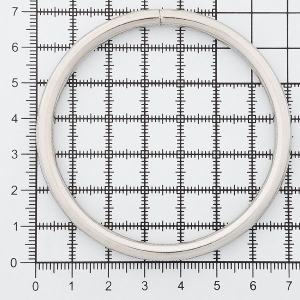 Кольцо разъемное металл in ⌀60 мм (70 мм внешн.), никель, 50 шт