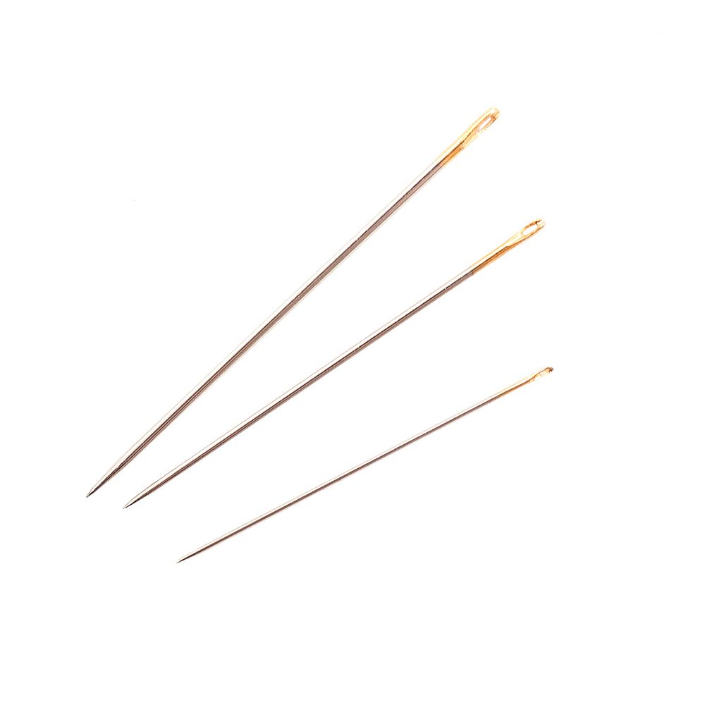 Иглы ручные, с золотым ушком №3-9, 20 шт, Pony