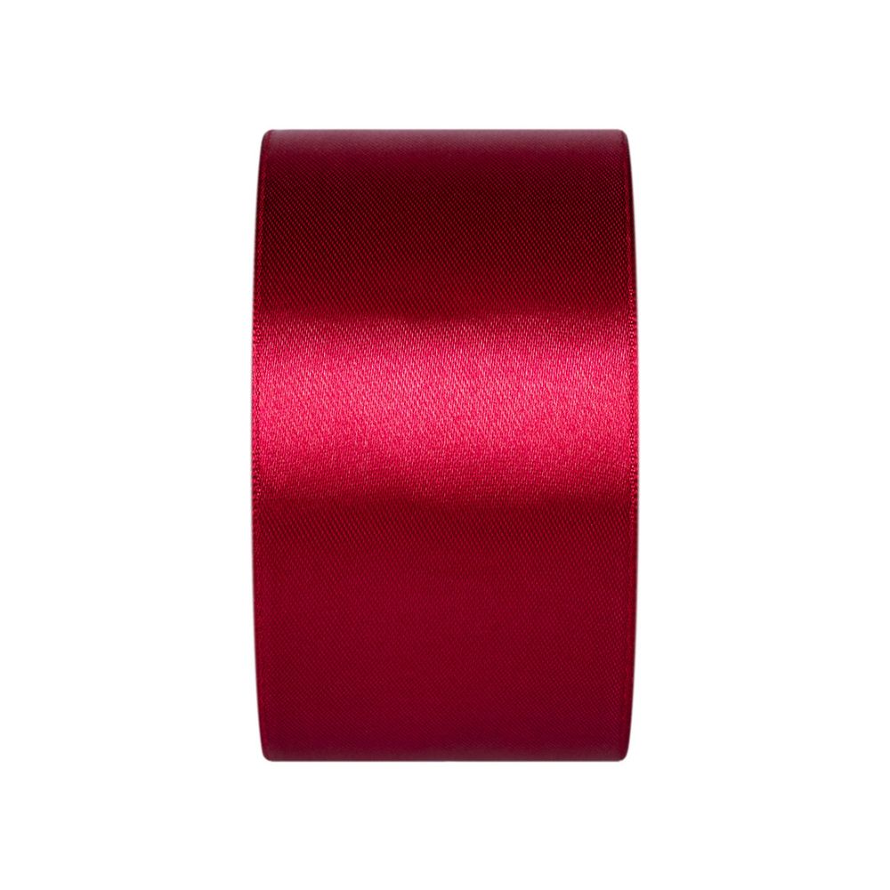 Лента атласная 1-сторонняя 50.0 мм / 33±2 метра, 076 св.вишневый, Gamma