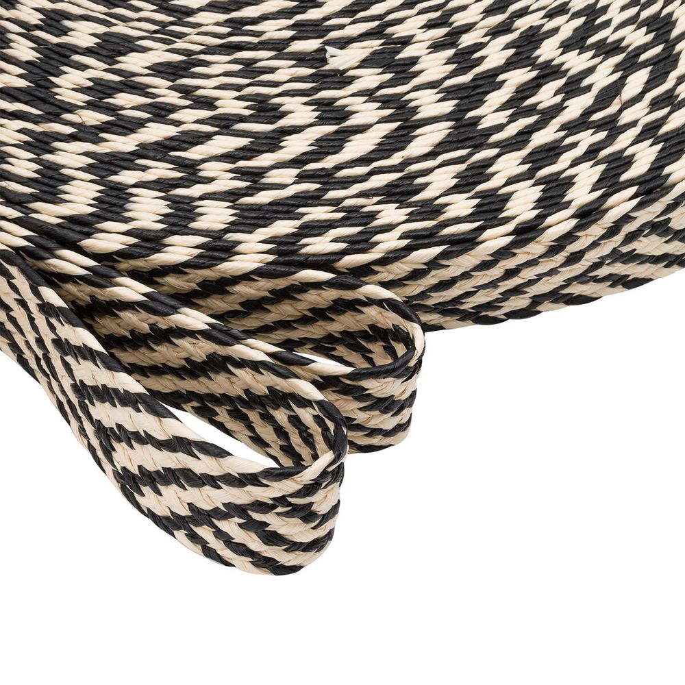 Стропа (ременная лента) 35 мм / 45.72 метра, [23.33 г/пог.м], с принтом, ZH856 бежевый/черный, 3Al295