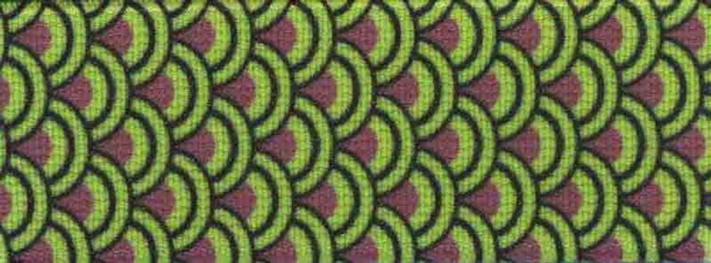 Стропа (ременная лента) декоративная 30 мм, зеленый, 10 м, Safisa (Spiral)