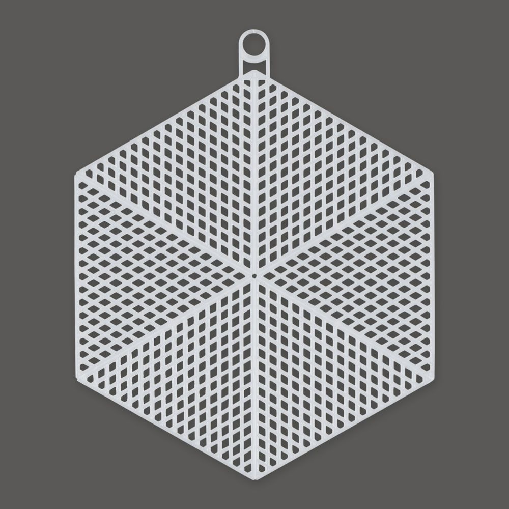 Канва пластиковая 14х12 см, 10 шт, 100% полиэтилен, шестиугольник, Gamma KPL-12