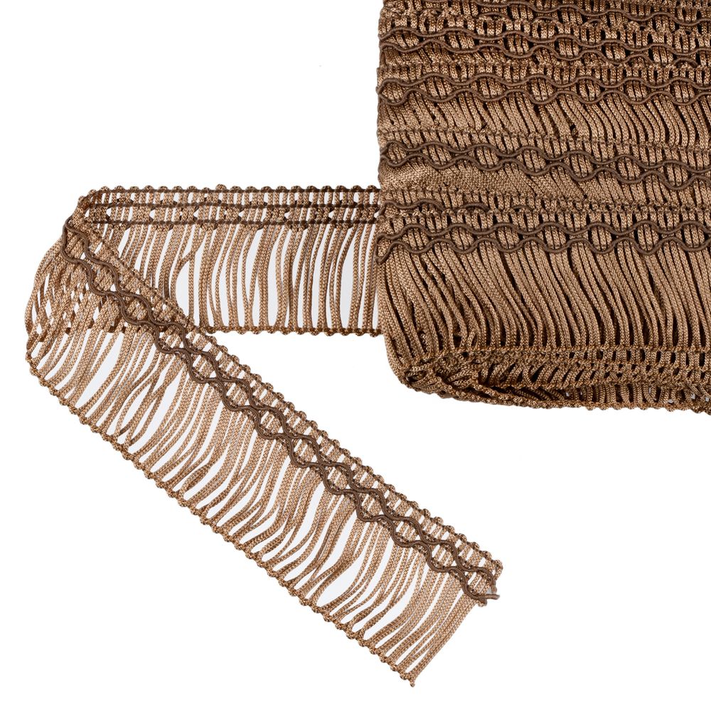 Бахрома отделочная 35.0 мм / 16 метров, 107 бежевый, Gamma А-07