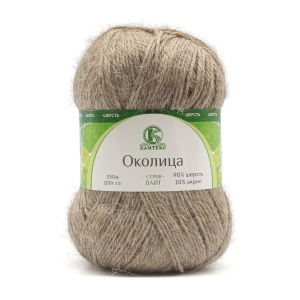Пряжа Камтекс Околица / уп.5 мот. по 100 г, 250 м, 141 натуральный